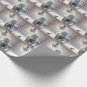 Katze und Maus unter Mistletoe Geschenkpapier (Ecke)