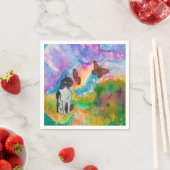 Katze und Monarchie Papier Napkins Serviette (Beispiel)