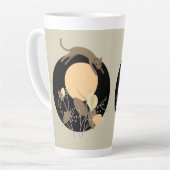 Katze und Mond 2 Milchtasse (Linke Ecke)