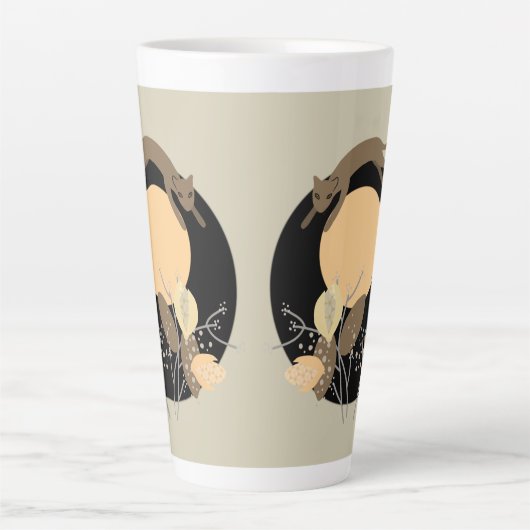 Katze und Mond 2 Milchtasse (Vorderseite)