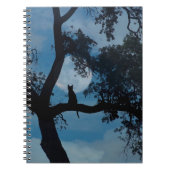 Katze und Mond Notizblock (Vorderseite)