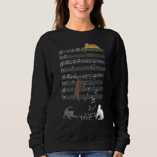 Katze und Musikkatze 1 Sweatshirt