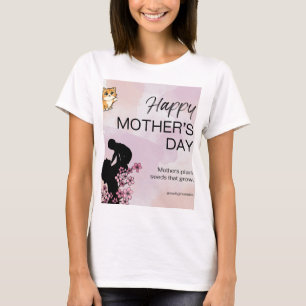 Katze und Muttertag Design T-Shirt