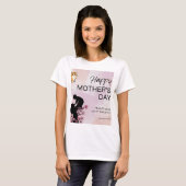 Katze und Muttertag Design T-Shirt (Vorne ganz)