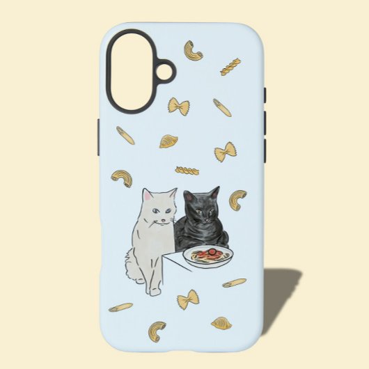 Katze und Pasta Geburtskarte Case-Mate iPhone Hülle
