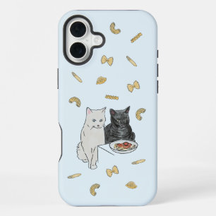Katze und Pasta Geburtstagskarte iPhone 16 Plus Hülle