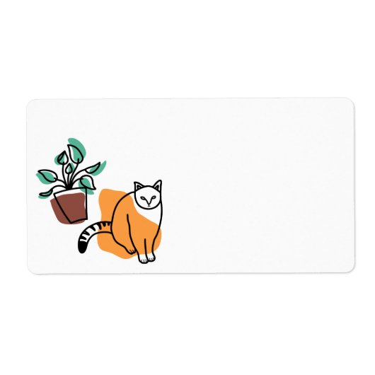 Katze und Pflanze (Vorne)