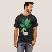 Katze und Pflanze 28 T-Shirt (Vorne ganz)