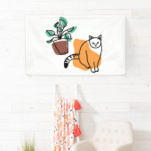 Katze und Pflanze Banner (Insitu)