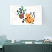 Katze und Pflanze Banner (Messeveranstaltung)