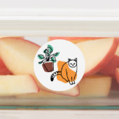 Katze und Pflanze Etiketten (Befestigt)