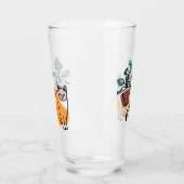 Katze und Pflanze Glas (Links)