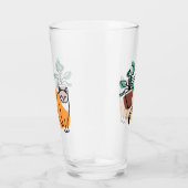Katze und Pflanze Glas (Rechts)