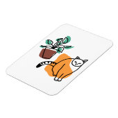 Katze und Pflanze Magnet (Linke Seite)