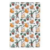 Katze und Pflanze Mini Klemmbrett (Rückseite)