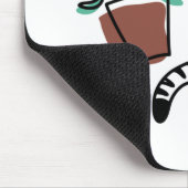 Katze und Pflanze Mousepad (Ecke)