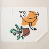 Katze und Pflanze Sherpadecke (Vorderseite (Horizontal))