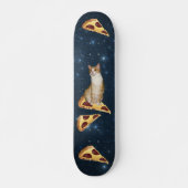 KATZE UND PIZZA IM RAUMSKATEBOARD SKATEBOARD (Vorne)