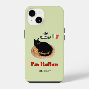 Katze und Pizza iPhone 14 Hülle