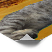 Katze und Pyramide. Poster (Ecke)