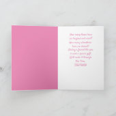 Katze und Rose Brustkrebs Karte (Innenseite)