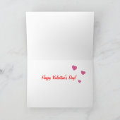 Katze und Rose Valentinkarte Feiertagskarte (Innenseite)