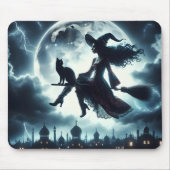 Katze und Rotzunge auf einem Broomstick Mousepad (Vorne)