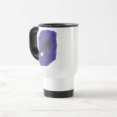 Katze und Schädel Reisebecher (Vorderseite Links)