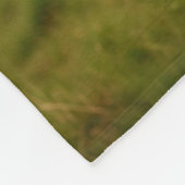 Katze und Schafe - Felinis Landtour Fleecedecke (Ecke)