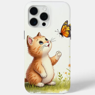 Katze und Schmetterling Case-Mate iPhone Hülle
