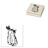 Katze und Schmetterling Gummistempel (Stempel)