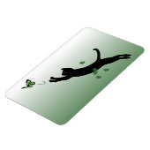Katze und Schmetterling Magnet (Linke Seite)