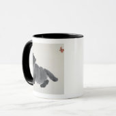 Katze und Schmetterling Tasse (Vorderseite Links)
