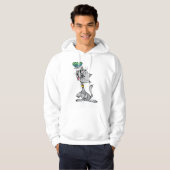Katze und Schmetterlingsmenschen Hoodie (Vorne ganz)