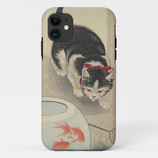 Katze und Schüssel des Goldfischs durch Ohara Case-Mate iPhone Hülle
