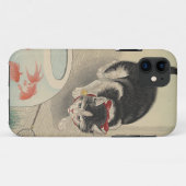 Katze und Schüssel des Goldfischs durch Ohara Case-Mate iPhone Hülle (Rückseite (Horizontal))