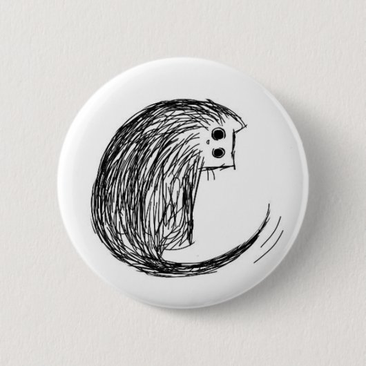 Katze und Schwanz Button (Vorderseite)