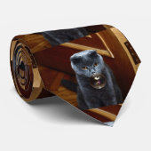 Katze und Seifenblase Krawatte (Gerollt)