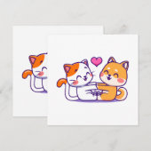 Katze und Shiba Inu (Vorne/Hinten)