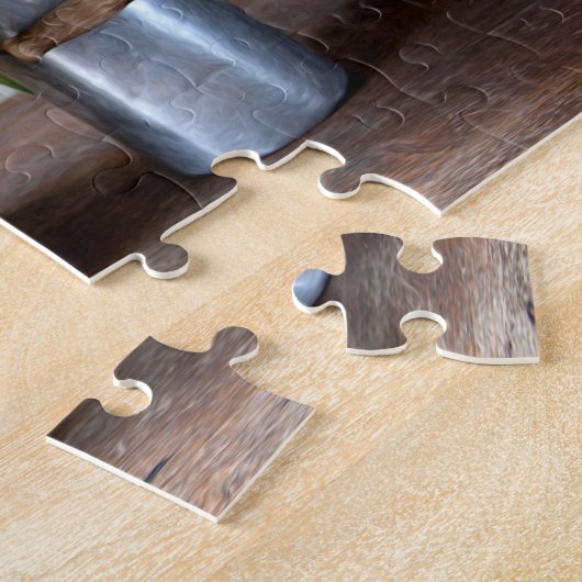 Katze und Sonnenblumen Puzzle (Seite)