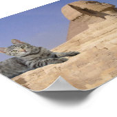 Katze und Sphinx. Poster (Ecke)
