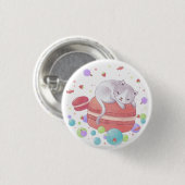 Katze und Süßigkeiten Button (Vorne & Hinten)