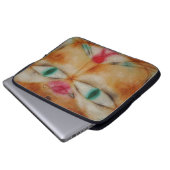 Katze und Vogel für Notebooks Laptopschutzhülle (Vorne Knopf)