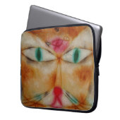 Katze und Vogel für Notebooks Laptopschutzhülle (Vorderseite Links)