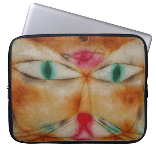 Katze und Vogel für Notebooks Laptopschutzhülle (Vorderseite)