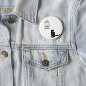 Katze und Vogelkäfig Button (Beispiel)