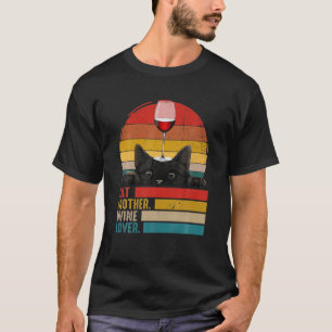 Katze und Weine Katze Mutter Reben Vintag C T-Shirt