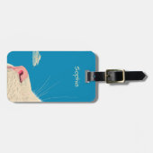 Katze und Wolke Gepäckanhänger (Vorderseite horizontal)