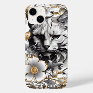 Katze unter Blume ändern sich für Ihr Lieblingspor Case-Mate iPhone 14 Hülle