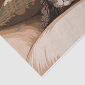 Katze unter Deckpapier Seidenpapier (Ausschnitt)